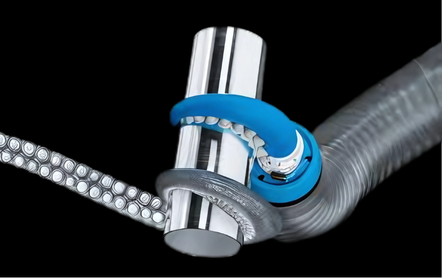 Octopus-like robot carefully grabbing an object